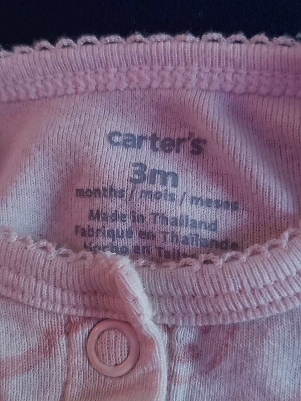 3-Pack Pink Baby Footed Sleepers - Cute Animal Prints 0-3m - Picture 5 of 7